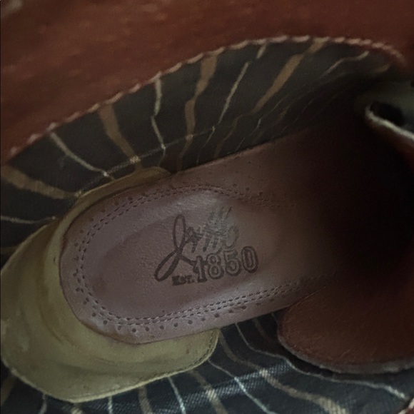 8.5 M Johnston & Murphy Black Leather Boot Shoes Waterproof J&M Flex Sheepskin - Picture 6 of 8